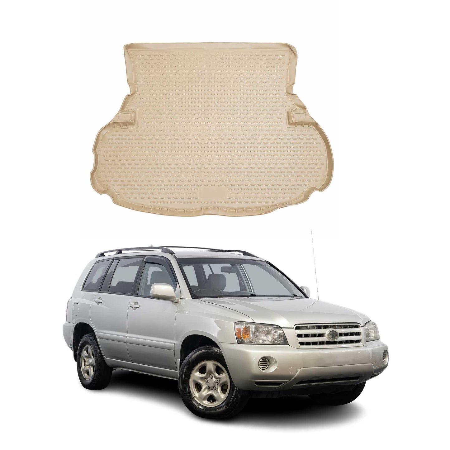 2001-2007 Toyota Highlander Cargo Liner Trunk Mat All Weather Beige
