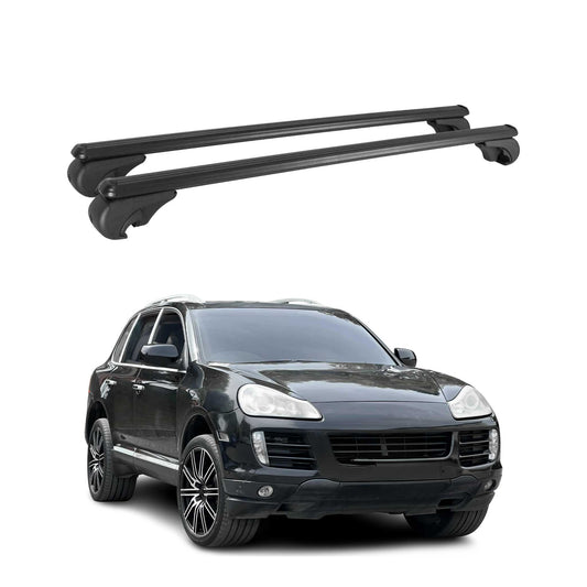 2003-2010 Porsche Cayenne Roof Rack Cross Bars Black