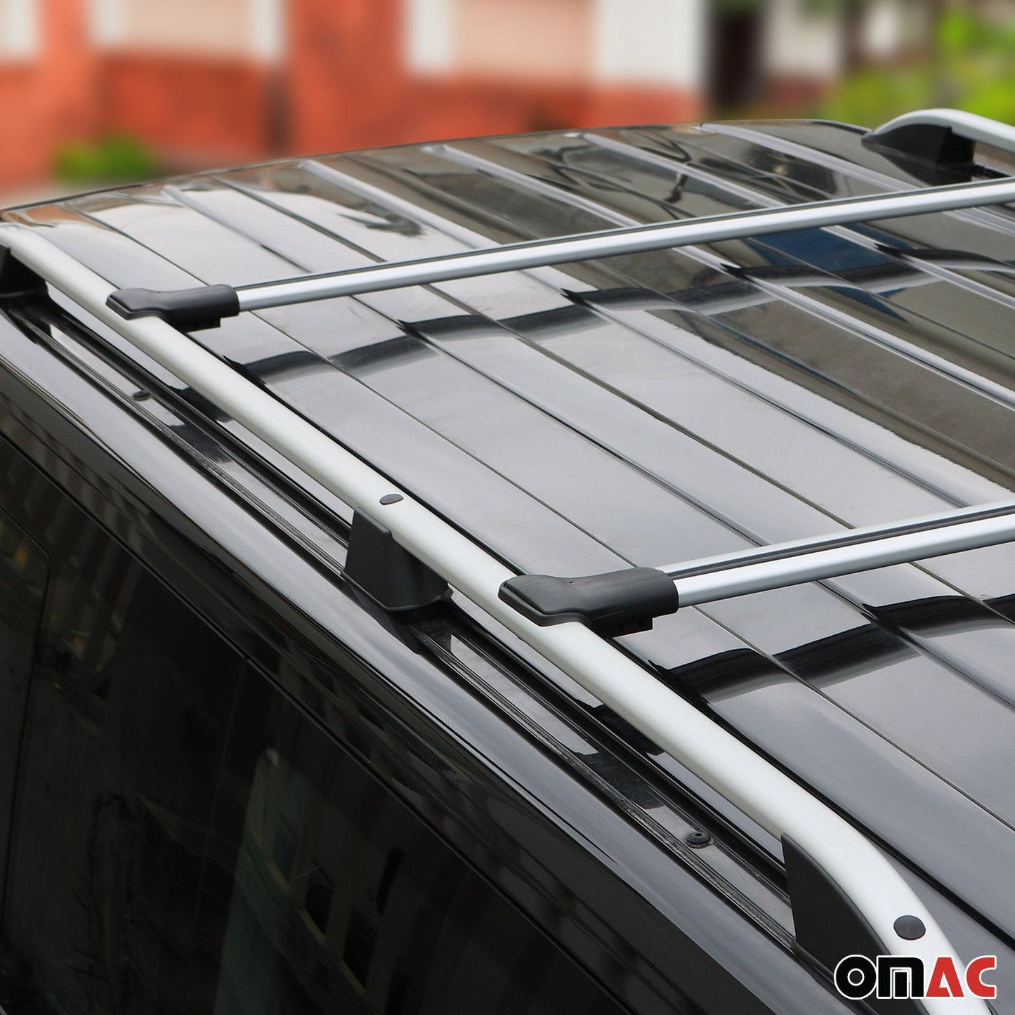 OMAC Bike Rack Carrier Roof Racks Set fits Mazda CX-5 2017-2021 Gray 3x U020634