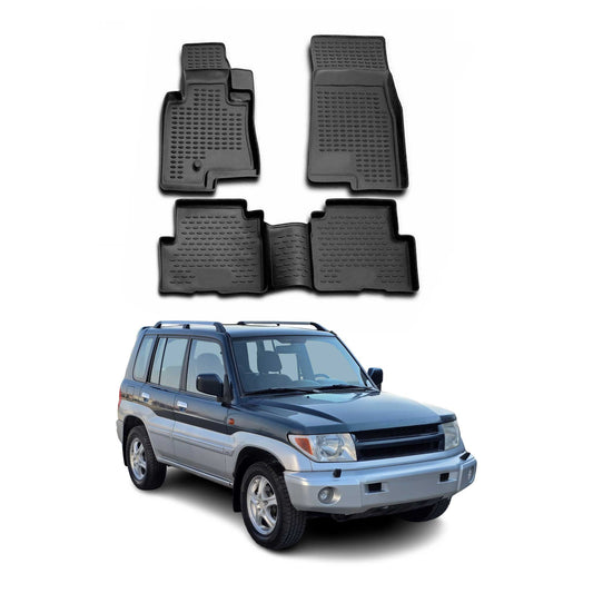 1999-2006 Mitsubishi Montero Floor Mats Liners Full Set All Weather Black