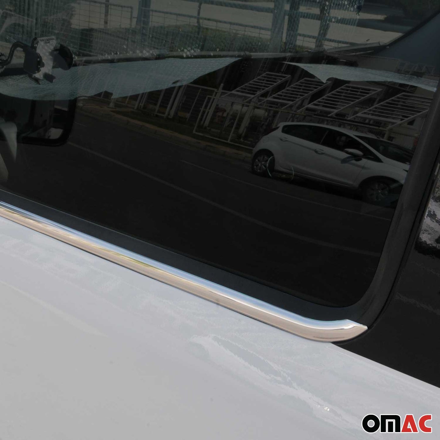 2015-2022 RAM ProMaster City Window Molding Trim Streamer Stainless Steel Silver 4 Pcs