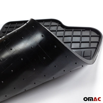 OMAC OMAC Floor Mats Liner for Toyota Corolla 2003-2008 Black Rubber All-Weather 4Pcs '7001484