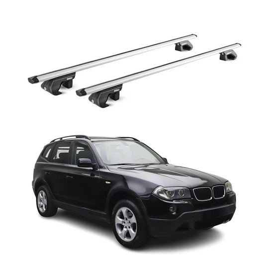 2004-2010 BMW X3 E83 Roof Rack Cross Bars Silver
