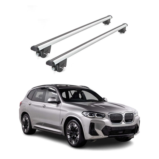 2021-2025 BMW iX3 G08 Roof Rack Cross Bars Luggage 220 Lbs Gray 2 Pcs