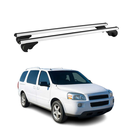 2005-2009 Chevrolet Uplander Roof Rack Cross Bars Silver