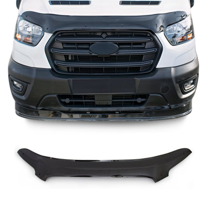 2015-2019 Ford Transit 150/250/350/350HD PRE-FL Front Bug Shield Hood 1 Pc Smoke