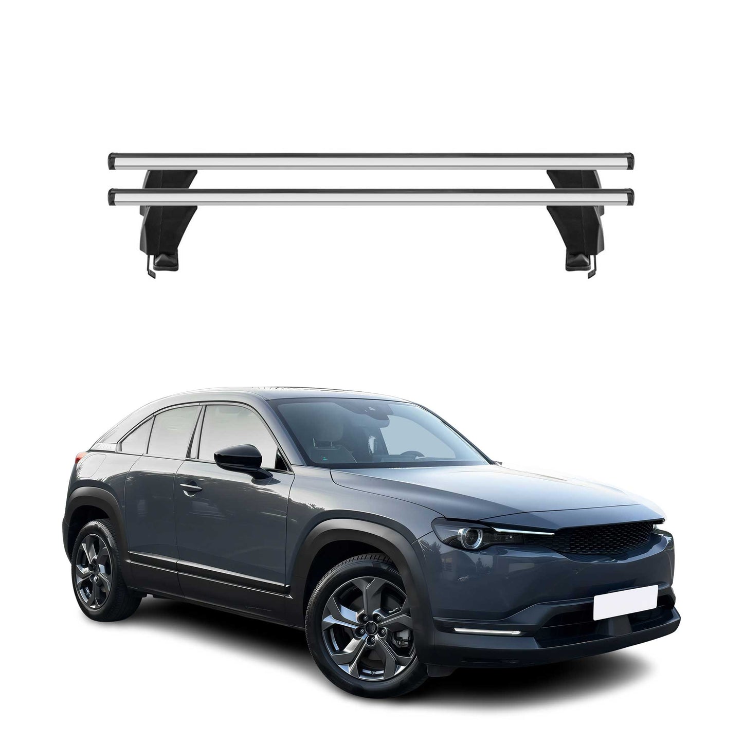 2020-2025 Mazda CX-30 Roof Rack Cross Bars Silver