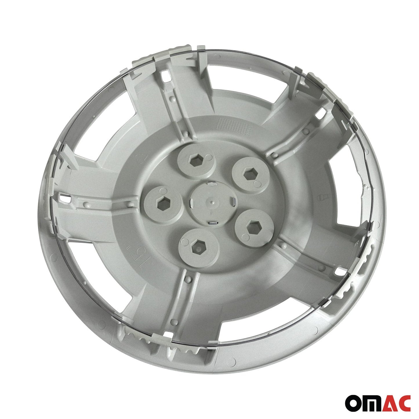 OMAC 15" Hubcaps Wheel Covers for Kia Forte Silver Gray U029981