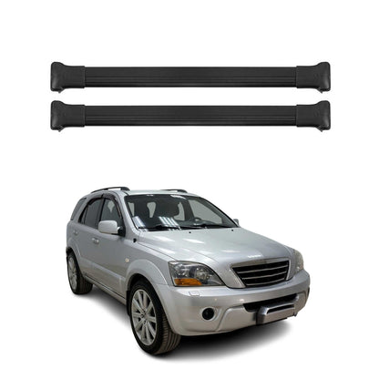 2003-2009 Kia Sorento Roof Rack Cross Bars Black