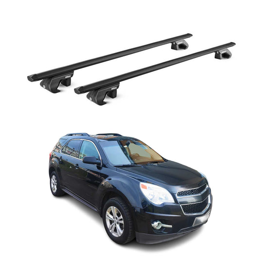 2010-2017 Chevrolet Equinox Roof Rack Cross Bars Black Luggage Carrier 2 Pcs