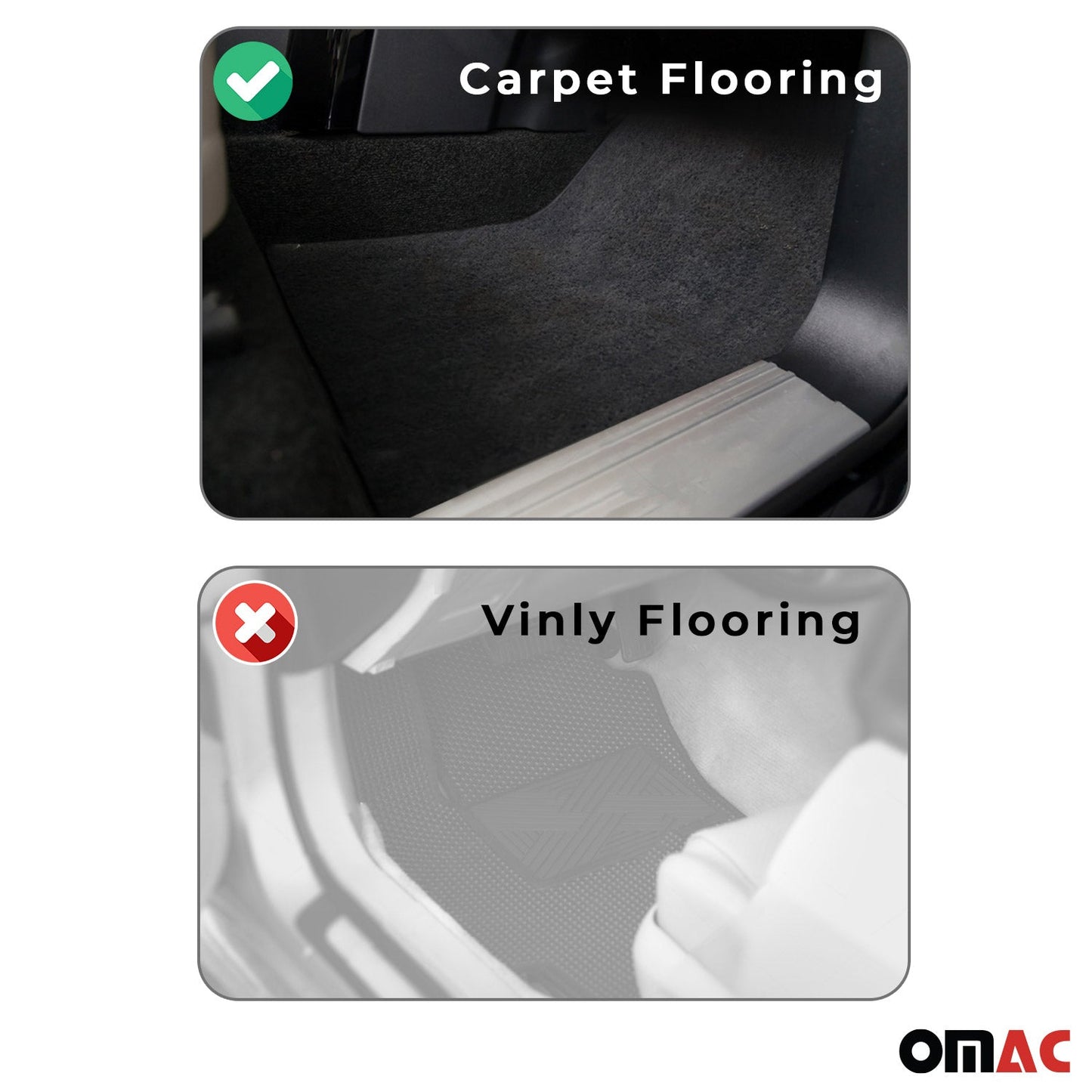 2012-2018 Dodge RAM 1500 Premium Floor Mats Liners First and Second Row Set Black