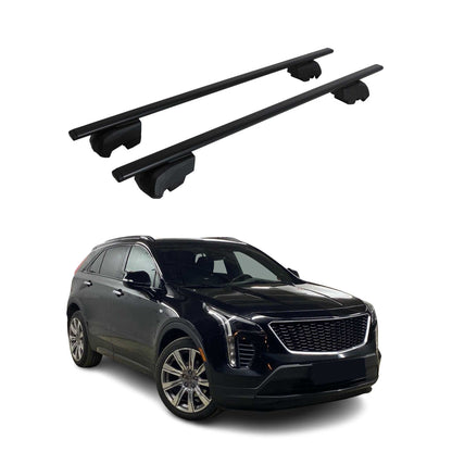 2019-2025 Cadillac XT4 Roof Rack Cross Bars Black
