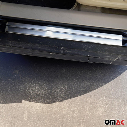 OMAC Door Sill Scuff Plate Scratch Protector for Nissan Frontier 2005-2021 Steel 4x 5003092N