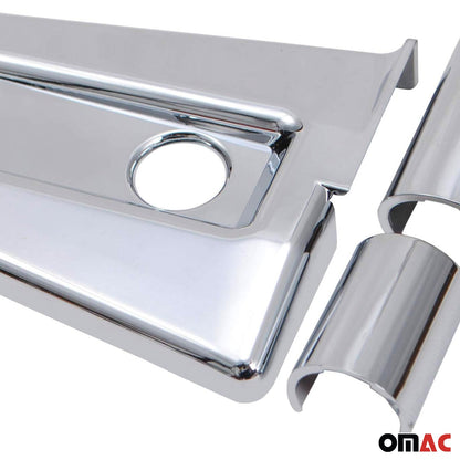 OMAC Door Hinge Cover for Jeep Wrangler 2007-2017 Silver 2Pcs ABS Chrome '1706162