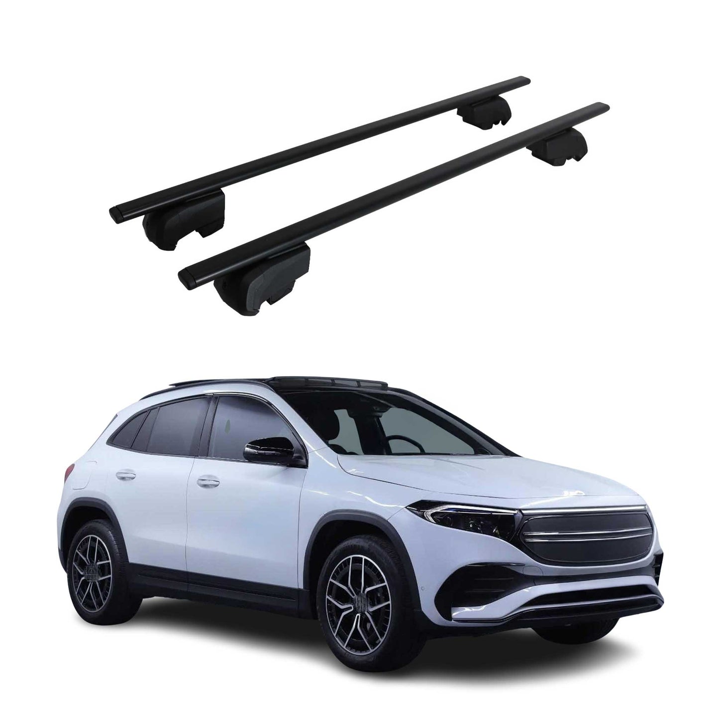 2022-2025 Mercedes EQA Roof Rack Cross Bars Black