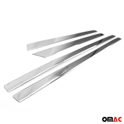 OMAC Side Door Molding Trim Skirt Garnish for Skoda Octavia 2013-2019 Steel Silver 4x 6612131