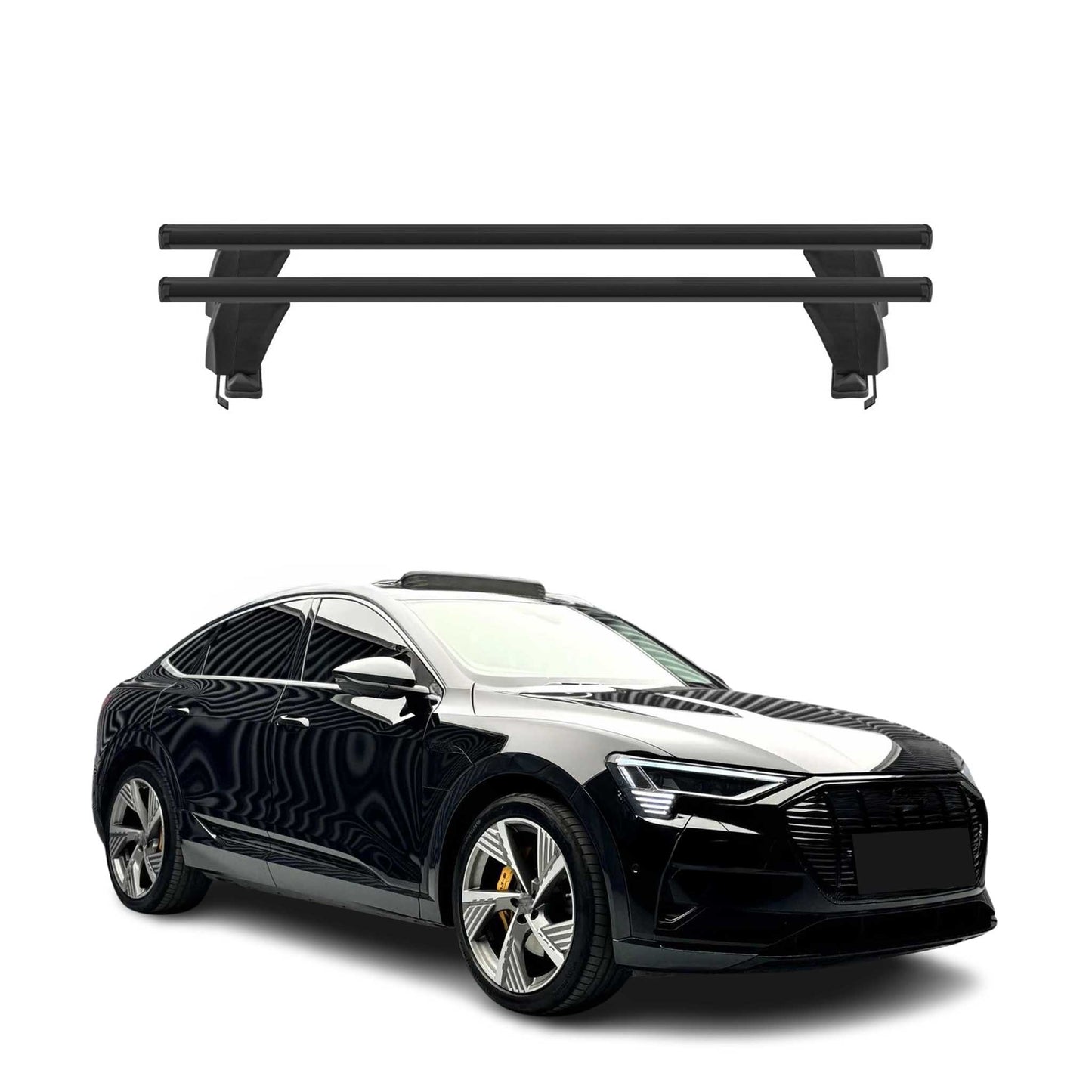 2020-2024 Audi E-Tron Roof Rack Cross Bars Black