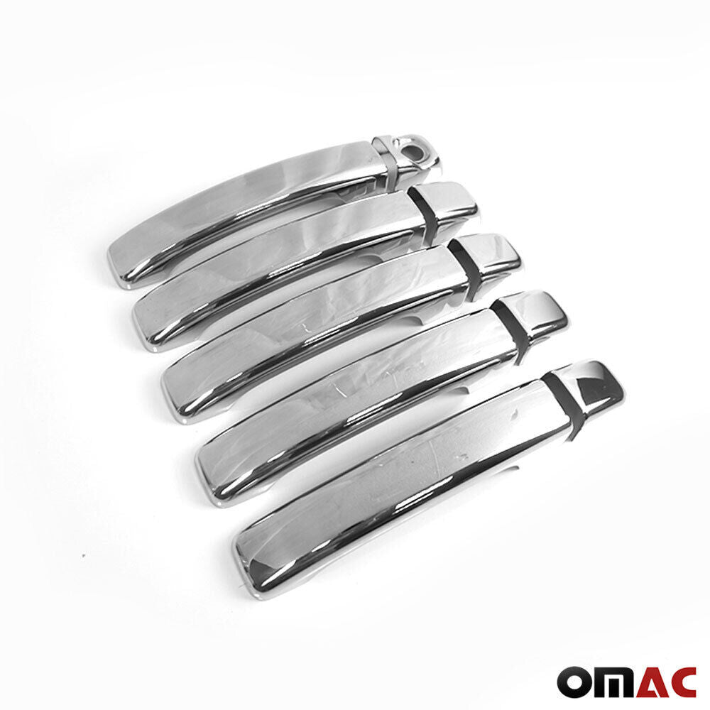 OMAC Car Door Handle Cover Protector for Nissan NV400 2010-2021 Steel Chrome 10 Pcs 6125044