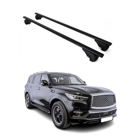 2015-2024 Infiniti QX80 Roof Rack Cross Bars Black