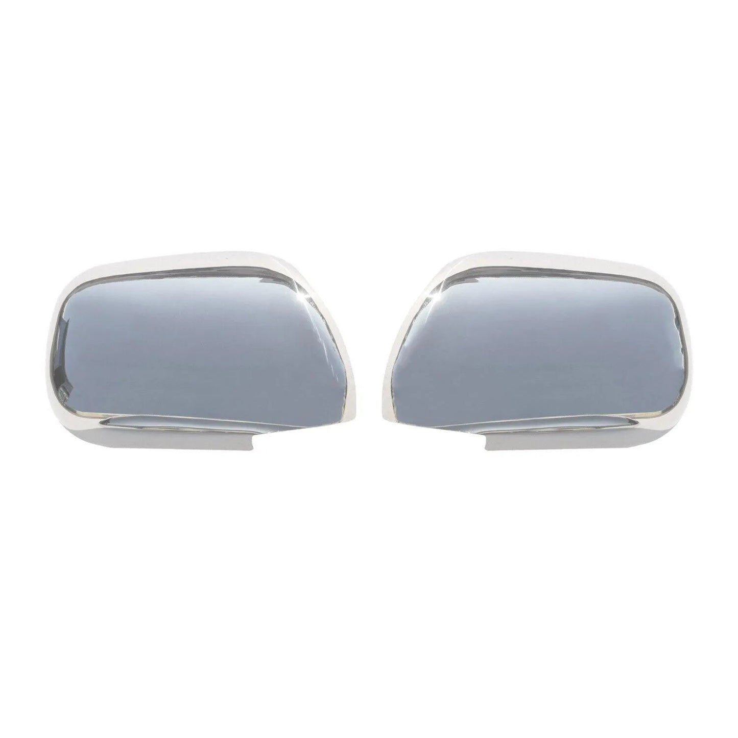 2003-2009 Toyota Land Cruiser Prado Side Mirror Cover Caps Stainless Steel Silver 2Pcs