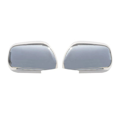2003-2009 Toyota Land Cruiser Prado Side Mirror Cover Caps Stainless Steel Silver 2Pcs