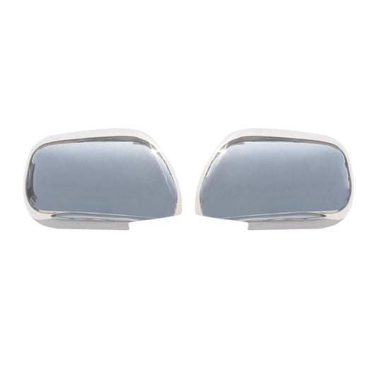 OMAC Side Mirror Cover Caps Fits Toyota Land Cruiser Prado 2003-2009 Steel Silver 2x 7010111