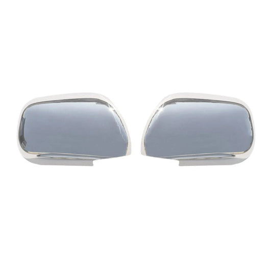 2003-2009 Toyota Land Cruiser Prado Side Mirror Cover Caps Stainless Steel Silver 2Pcs