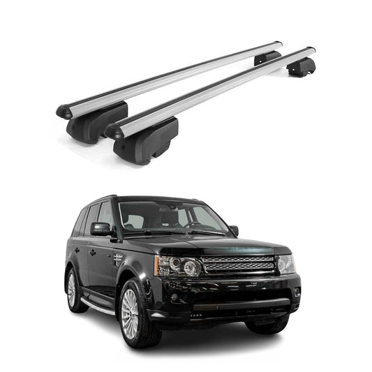 2006-2009 Land Rover Range Rover Sport Roof Rack Cross Bars Silver