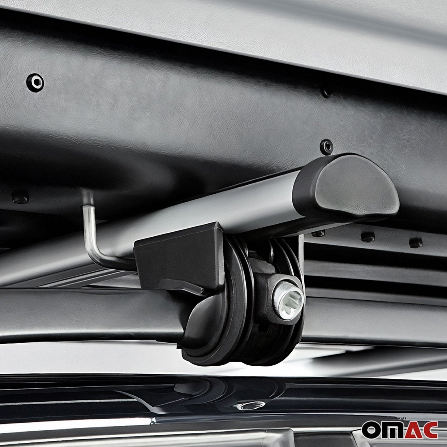 OMAC Roof Rack Cross Bars Lockable for Ford Mondeo 2007-2014 Wagon Gray 2Pcs U003894
