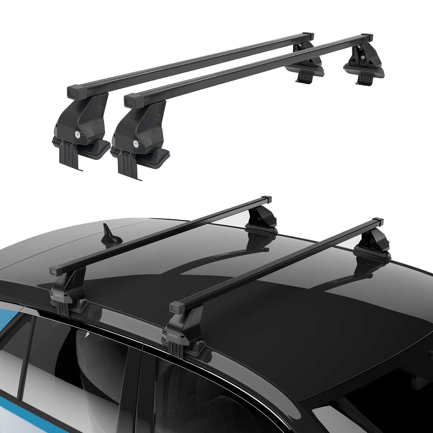 2013-2020 Lincoln MKZ Roof Rack Cross Bars Black