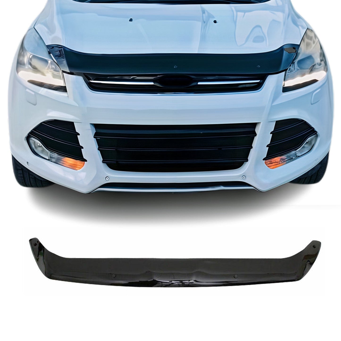 2013-2016 Ford Escape Front Bug Shield Hood Deflector 1 Pc Smoke