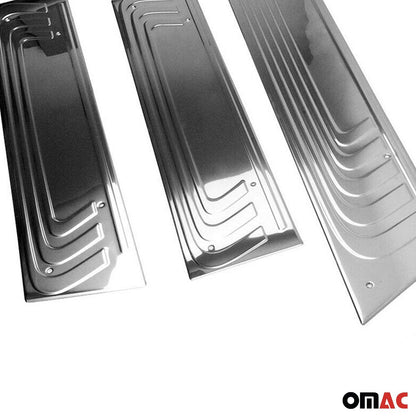 OMAC For Mercedes Metris 2016-2023 Chrome Door Sill Cover Scuff Plate S.Steel 3 Pcs 4733091N