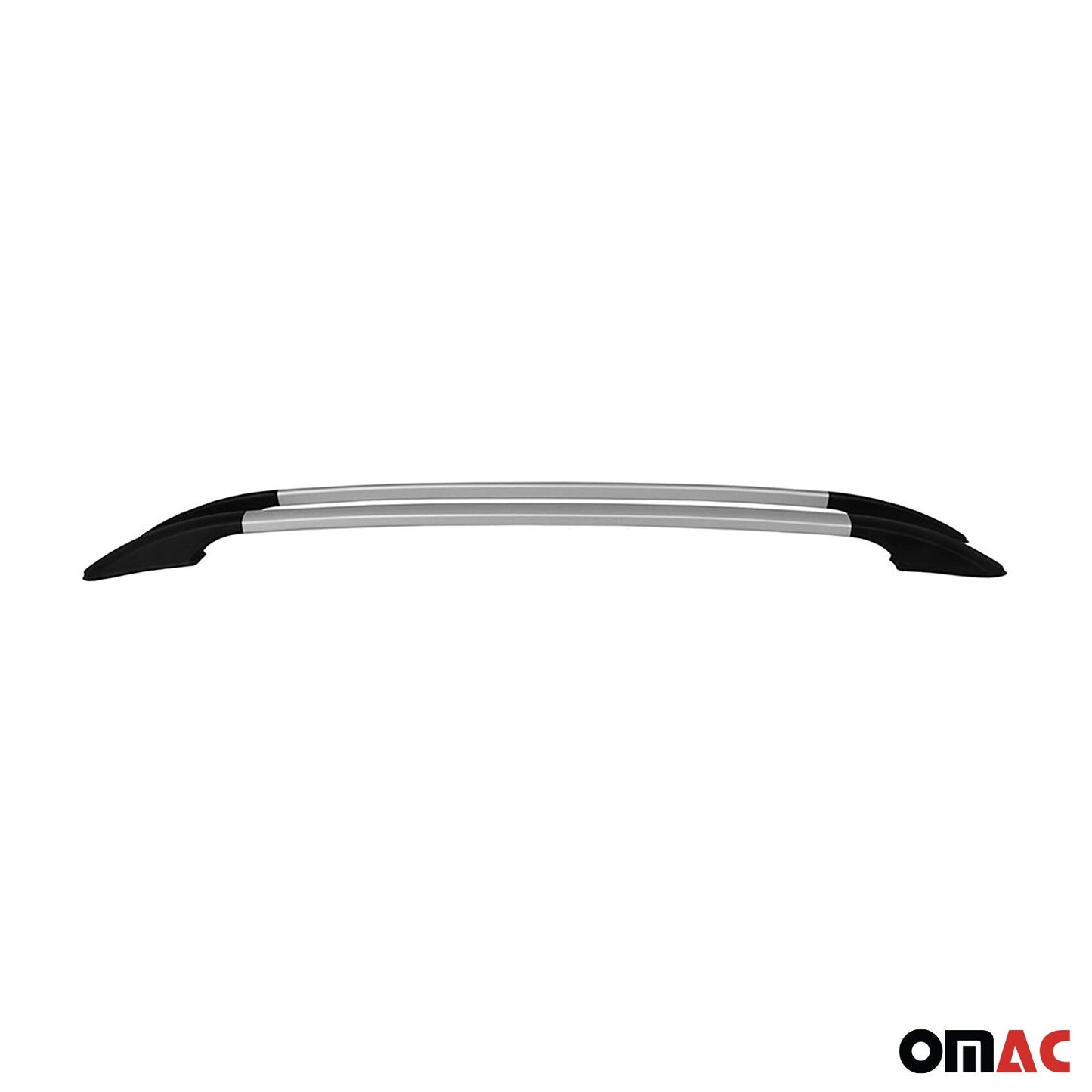OMAC Roof Rack Side Rails Aluminium for Audi A3 Hatchback 2006-2013 Gray 2 Pcs '3246934