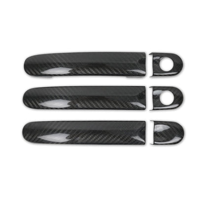 OMAC Door Handle Cover for VW T5 Transporter 2003-2015 Carbon Fiber 6Pcs 2 Key Hole 7522049C