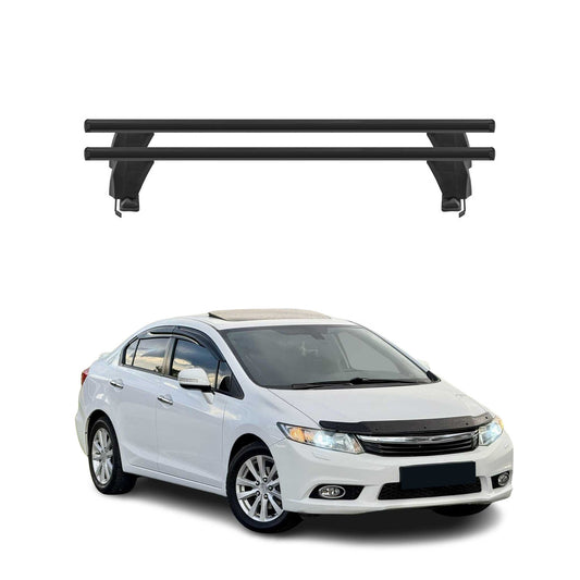2012-2015 Honda Civic Sedan Roof Rack Cross Bars Black