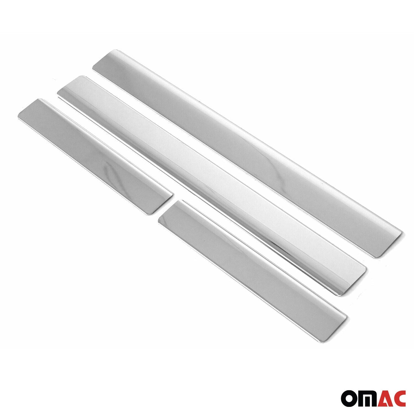 OMAC S.Steel Chrome Door Sill Cover Scuff Plate 4 Pcs For Dacia Sandero 2012-2021 2005091N