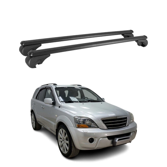 2003-2009 Kia Sorento Roof Rack Cross Bars Black