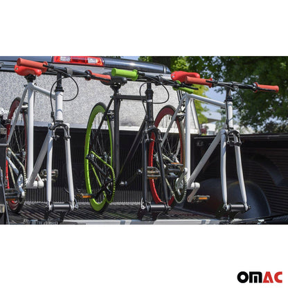 OMAC 3 Bike Carrier Racks Interior Cargo Trunk Mount for Honda Ridgeline Aluminium U026062