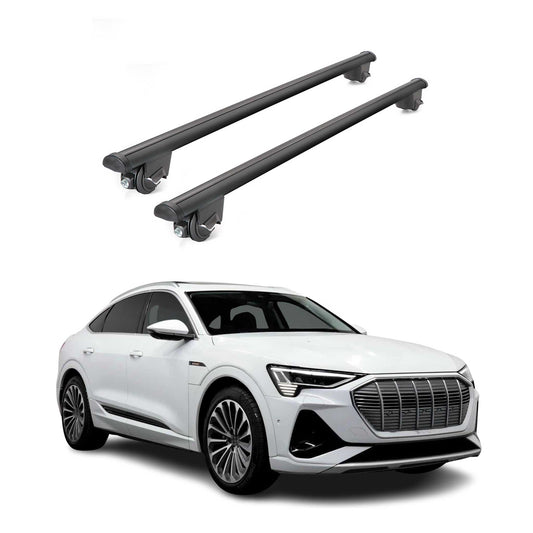 2023-2025 Audi Q8 e-tron sportback Roof Rack Cross Bars Luggage Lbs Black 2 Pcs