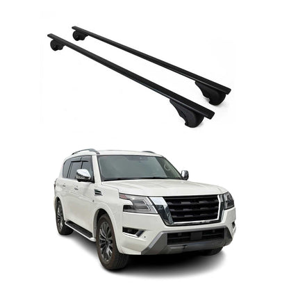 2017-2024 Nissan Armada Roof Rack Cross Bars Black