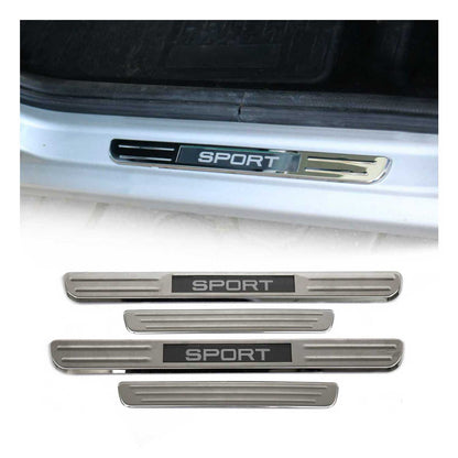 Ford Edge Door Sill Scuff Plate Illuminated Sport Stainless Steel Silver 4 Pcs