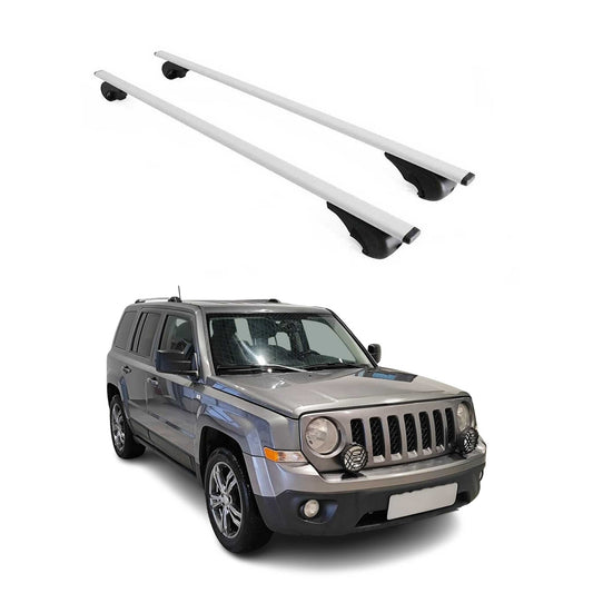 2007-2017 Jeep Patriot Roof Rack Cross Bars Silver
