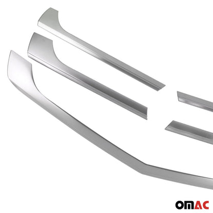 OMAC Front Bumper Grill Trim for Mercedes Sprinter W906 2014-2018 Brushed Steel 5x 4724082T