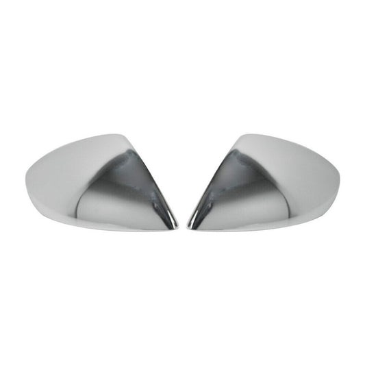 OMAC Side Mirror Cover Caps Fits VW Touareg 2011-2018 Steel Silver 2 Pcs 7533111