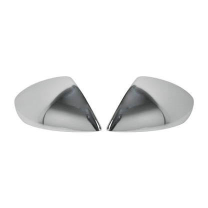OMAC Side Mirror Cover Caps Fits VW Touareg 2011-2018 Steel Silver 2 Pcs 7533111