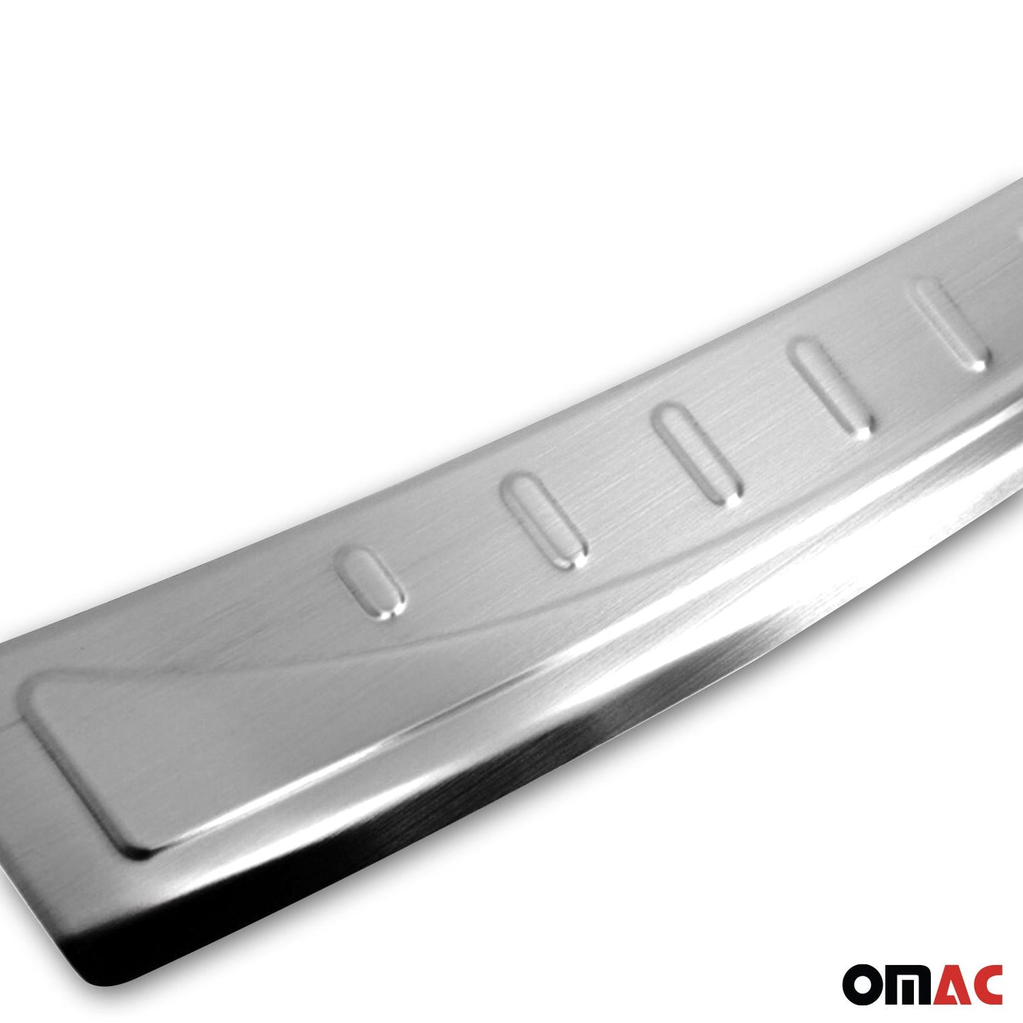 OMAC Rear Bumper Sill Cover Protector Guard for Seat Ateca 2016-2020 Brushed Steel K-6512093T
