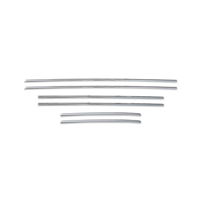 2014-2020 Fiat 500L Window Molding Trim Streamer Stainless Steel Silver 6Pcs