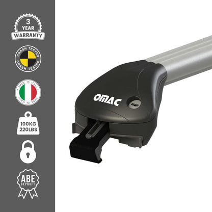 2021-2026 Nissan Rogue Roof Rack Cross Bars Luggage Carrier Alu Silve