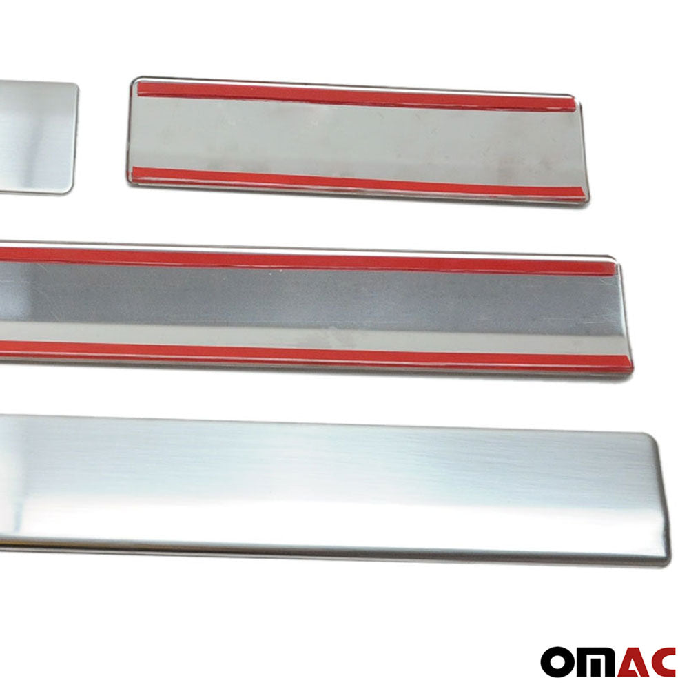 OMAC Door Sill Scuff Plate Protector for Nissan Frontier 2005-2021 Crew Cab Steel 4x 5003094N