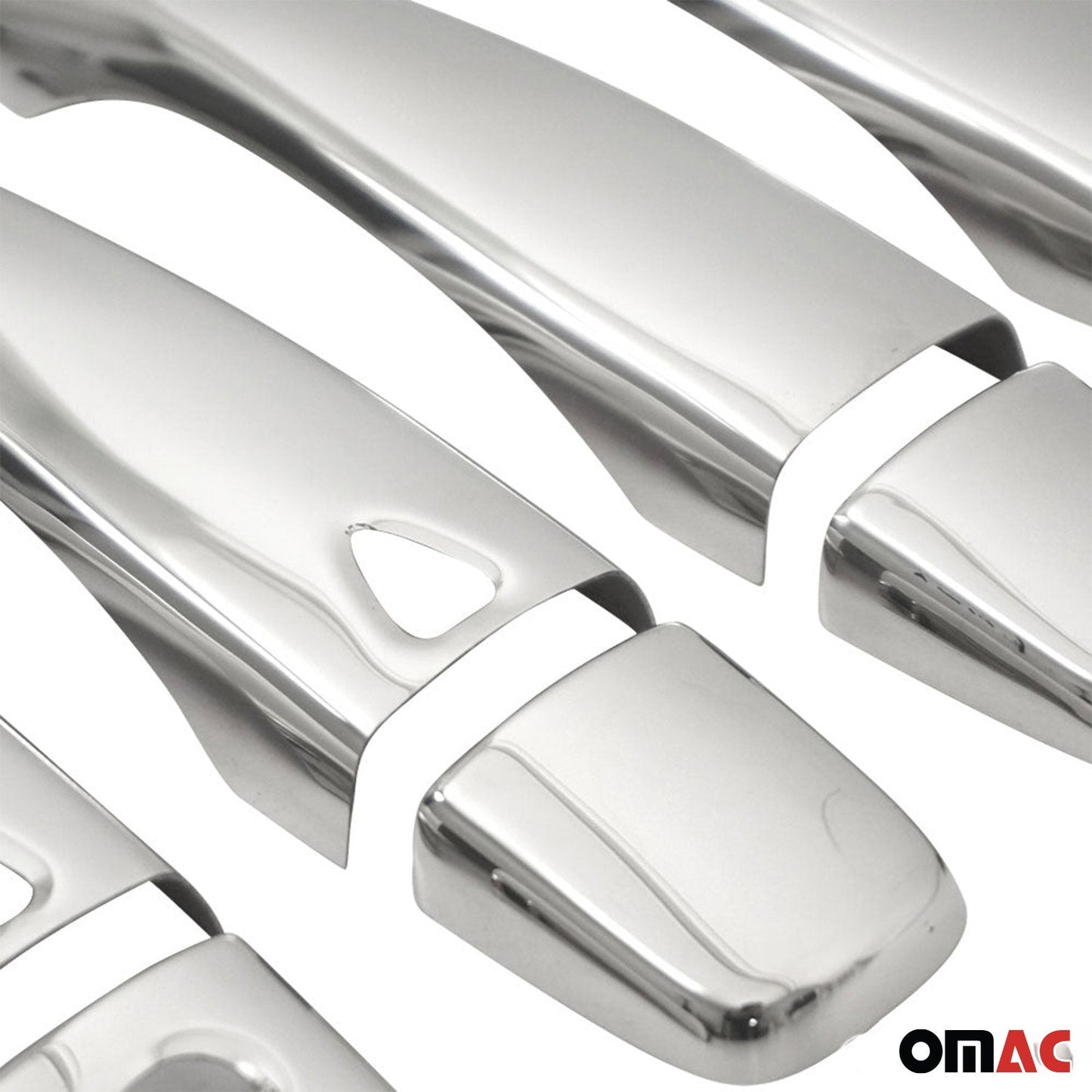 OMAC Car Door Handle Cover Protector for Nissan Rogue Sport 2014-2023 Steel 8 Pcs 5023043